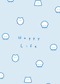 Marine Friends(pattern)/aqua blue