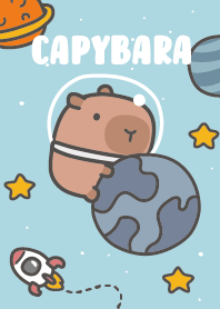 Capybara space B 2024 LET'S DRAW