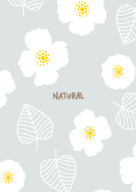 White flowers and leaves random23 Japan