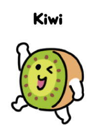 Cute kiwi fruit Theme