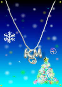 イニシャル K&M(イルミネーションツリー)