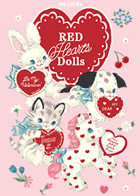 RED Hearts dolls