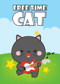 Free Time Black Cat Theme