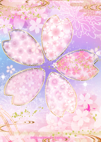 Theme of Cherry blossom pattern