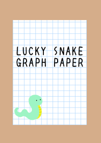LUCKY SNAKE GRAPH PAPER/LIGHT BROWN