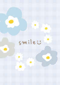 Cute Nordic Flowers Plaid3