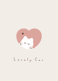 Cat in Heart/red beige