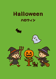 可愛的魔法萬聖節(清新綠色)