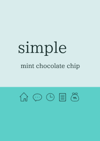simple mint chocolate chip theme.