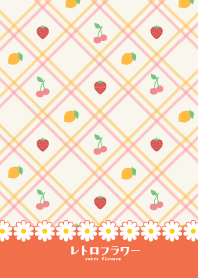 Retro Flowers -orange-