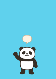 Waving Panda | Sky Blue#7