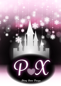 P&X-Initial-Snow Castle-Baby pink