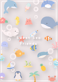 pink Summer Days with Sea Friends