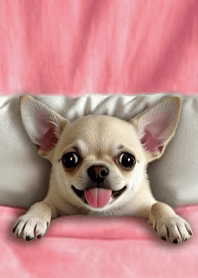 療癒趣味蓋棉被狗勾-吉娃娃1.3 粉紅色