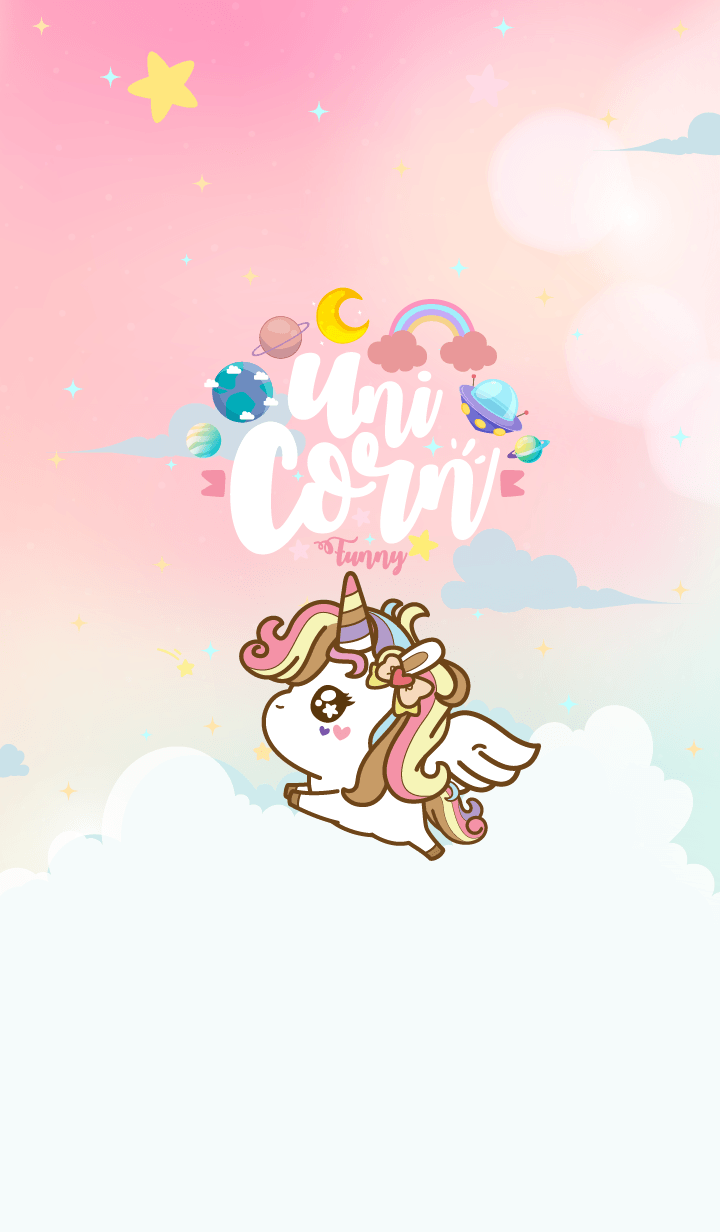 Unicorn Funny Galaxy Angel