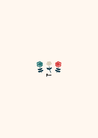 Retro tricolor flowers !
