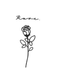 Rose /white black