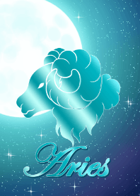 -Aries Clover Moon right blue-