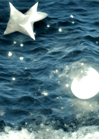 夜の月 月の海 #4j20_4。
