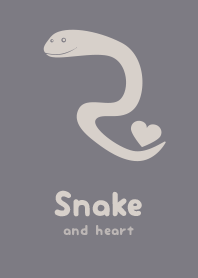 Snake & heart Dub gray