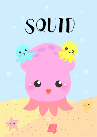 cute squid Theme