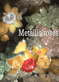 Metallic roses