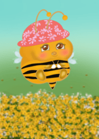 ผึ้งน้อยตัวอ้วน &  ดอกทานตะวัน