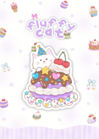 Fluffy cat2 v.purple