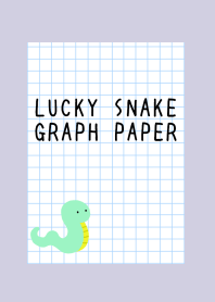 LUCKY SNAKE GRAPH PAPER/PURPLE BEIGE