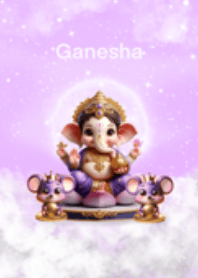 Ganesha-purple