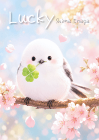 Fluffy Long-Tailed Tit of Joy blue