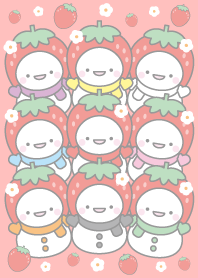 Strawberry: Colorful Snowman Theme 6
