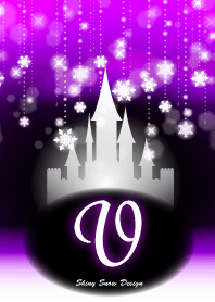 V-Initial-Snow Castle-purple