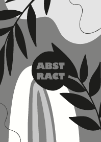 Abstract Hand Drawn Shape Gray 5