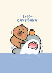 Capybara & Shark Cute!