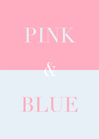pink & blue .
