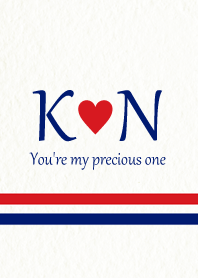 K&N イニシャル -Red & Blue-