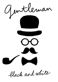 Gentleman-black and white-