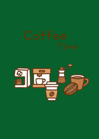 Daily coffee time(forest green)