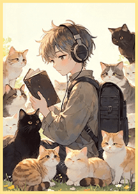 Healing-Cat Friends เด็กชายและแมว9.5