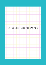 2 COLOR GRAPH PAPER/PINK&YEL/TURQUOISE