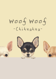 Woof Woof - Chihuahua - CREAM YELLOW