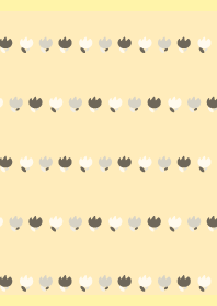 Rough monochrome tulips on LY