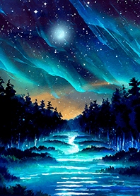 Beautiful starry night view#1419