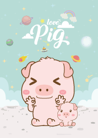 เจ้าหมูน้อย เลิฟๆ กาแล็กซี่ สีมิ้นต์