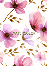 WATERCOLOR-PINK FLOWER 80