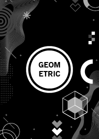 Flat Geometric Black & White 2