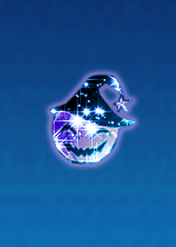 Pumpkin Witch Blue