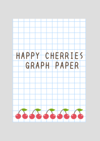 HAPPY CHERRIES GRAPH PAPER-GRAYj