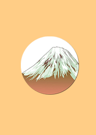 Simple Japanese Orange Mt. Fuji